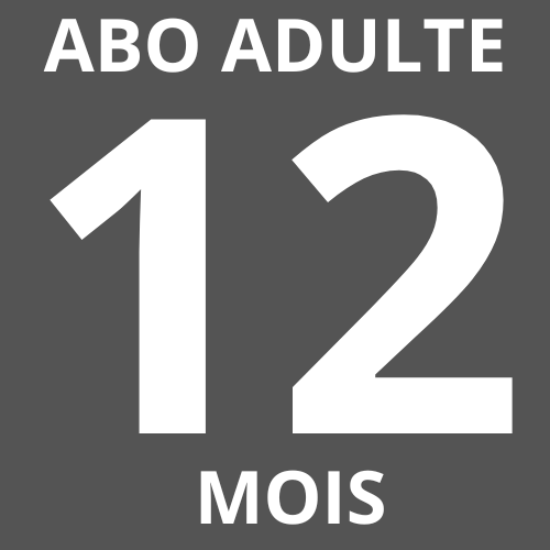 Abonnement annuel adulte